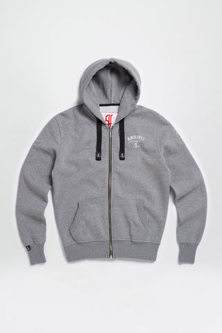 Plain grey hoodie front