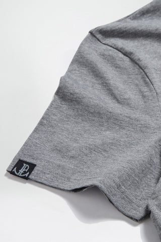 Simple Grey Tee sleeve detail