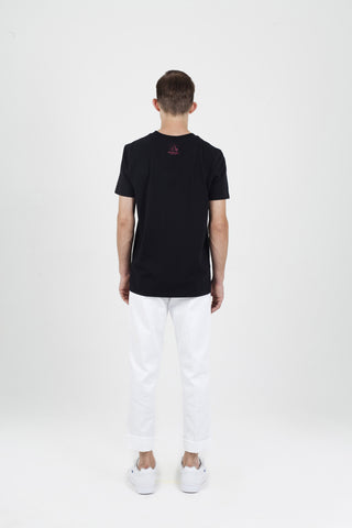 Fire tee black back men