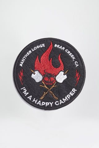 Velcro happy camper badge